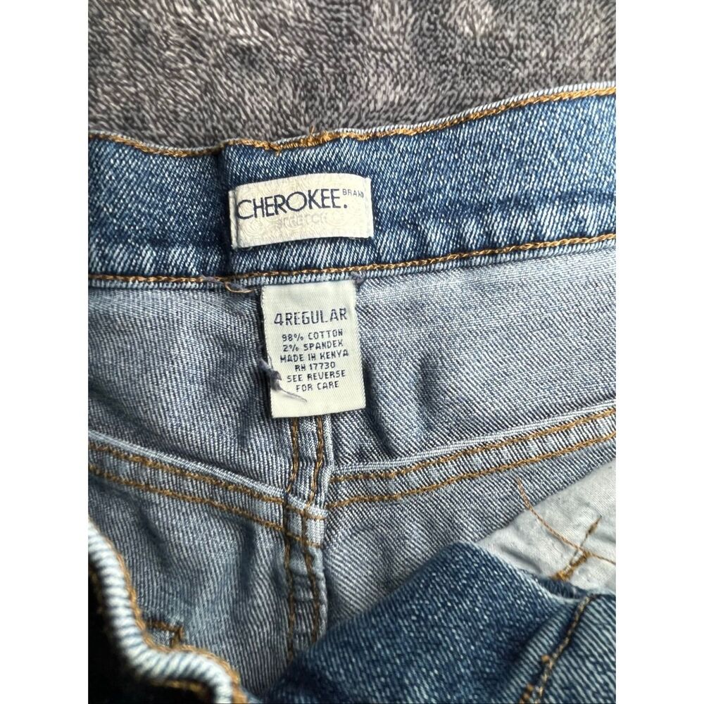 Vintage Cherokee High Rise Mom Jeans Women’s Size 4 Regular Blue Denim - Picture 2 of 8